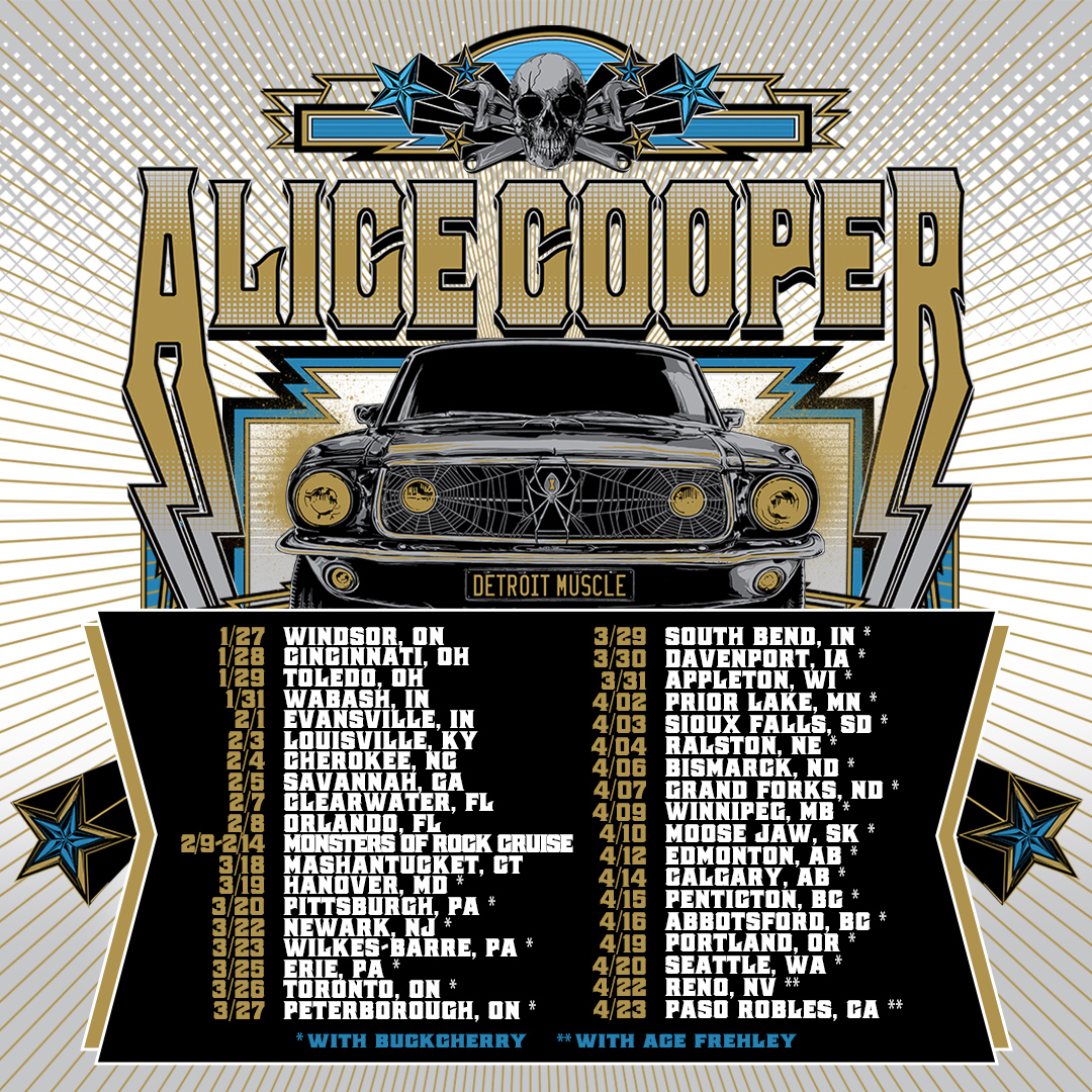 ALICE COOPER ANNOUNCES SPRING 2022 TOUR DATES NEW ALBUM DETROIT STORIES